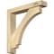 Ekena Millwork Imperial Block Rough Sawn Bracket w/ Offset Brace, Douglas Fir, 4"W x 20"D x 20"H BKT0402X20X20IMP05RDF - alternate 1